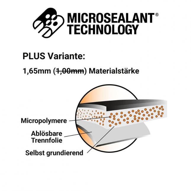 Dach Reparaturband MicroSealant® VLIES+ (für Flüssigkunststoff)